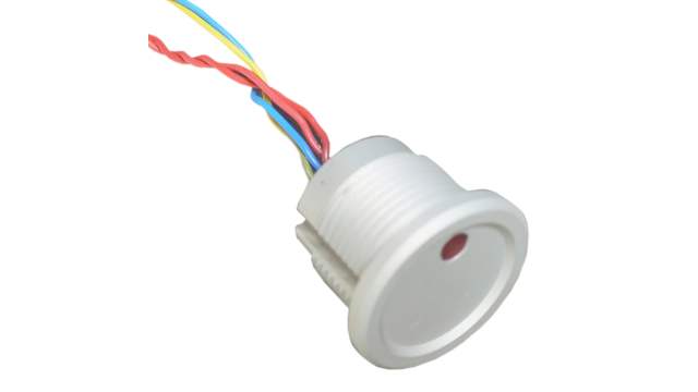 CAMDENBOSS Illuminated Piezo Switch, Momentary, SPST, IP68 Wire, 0.2 A, 70 °C, 20 °C Red | CPS22IR-ALNA-24RG