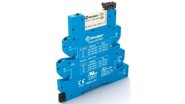 Finder 39 Series Interface Relay, DIN Rail Mount, 110V ac/dc Coil, SPST | 39.51.0.125.0060