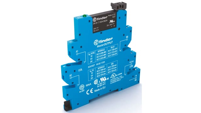 Finder Series 39 Series Solid State Interface Relay, 138 V Control, 6 A Load, DIN Rail Mount | 39.20.0.125.9024