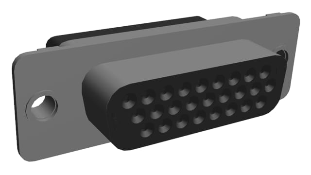 TE Connectivity HDP-22 26 Way Straight Cable D-Sub Connector Female | 5788816-1