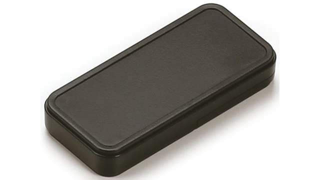 Takachi Electric Industrial Black, White ABS Handheld Enclosure Integral Battery Compartment, IP40, IP67, 115 mm x 12 mm | CHH803NBK