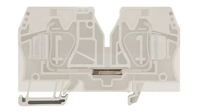 Weidmüller 1745350000 Z Series DIN Rail Terminal Block Dark Beige, 1-Level, Clamp | 1745350000