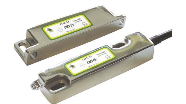 IDEM CM3-Ex Series Magnetic Non-Contact Safety Switch, 250V ac/dc, 316 Stainless Steel Housing, 2NC, 10m Cable | 903102