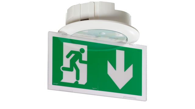 Legrand LED Emergency Lighting, Ceiling, Self-Testing/Autodiag, Maintained, 0.6 W | 0 625 24