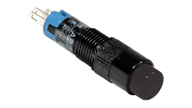 Idec AB Series Push Button Switch, Momentary, Panel, 8 mm Cutout, SPDT, IP40 250 V | AB8M-M1-B