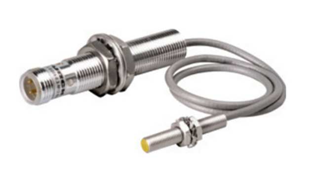 Turck Inductive Threaded Barrel Proximity Sensor, M5, 1.5 mm Detection 0-10 V/0-20 mA, 15 → 30 V dc | Bi1.5-EG05-0.3-M12-SIU-H1141