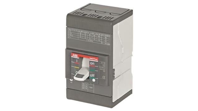 ABB, Protecta, XT3N Molded Case Circuit Breaker 3-Pole 250 A, Breaking Capacity 36 kA, DIN Rail | 1SDA068058R1  XT3N 250 TMD 200-2000 3p F F