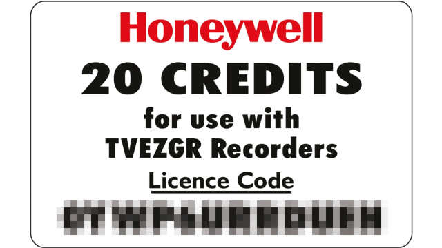 Honeywell TVU9-0-0-0-0-020-0-000 Firmware Upgrade for use with X Series and GR Recorders | TVU9-0-0-0-0-020-0-000