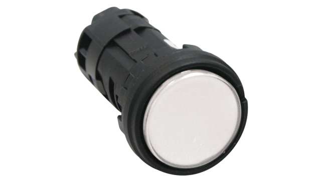 Idec White Panel Mount Indicator, 24.1 x 22.3mm Mounting Hole Size | HW1P-1FQD-W-24V