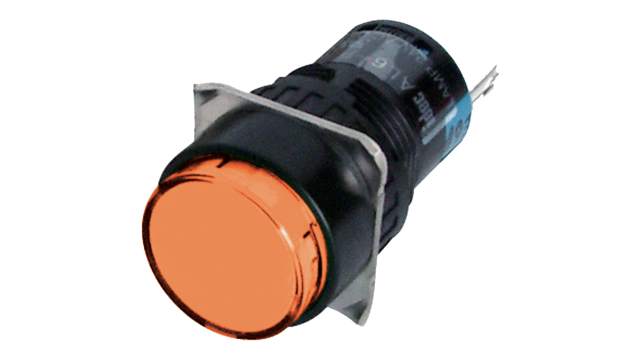 Idec Orange Panel Mount Indicator, 16mm Mounting Hole Size | AL6M-P4-A