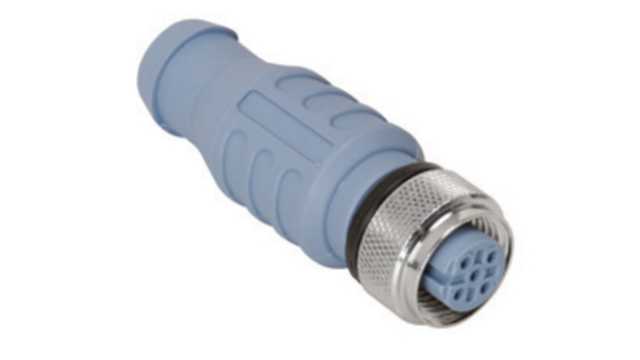 Turck Circular Connector, 5 Contacts, Panel Mount, M12 Connector, Plug, Female, IP68, IP69K, RKE Series | RKE 57-TR2