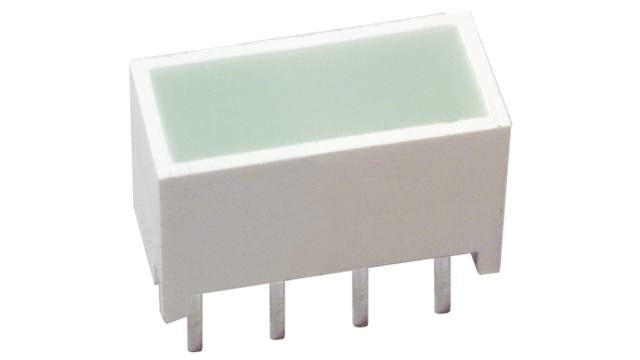 HLMP-2500 Broadcom 1 Light Bar LED Display Green 25mcd 8.89 mm | HLMP-2500