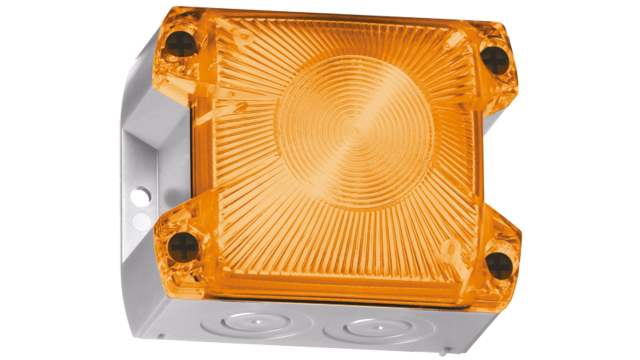 Pfannenberg PY X-S-05 Series Amber Flashing Beacon, 24 V dc, Panel Mount, Xenon Bulb | 21510804055