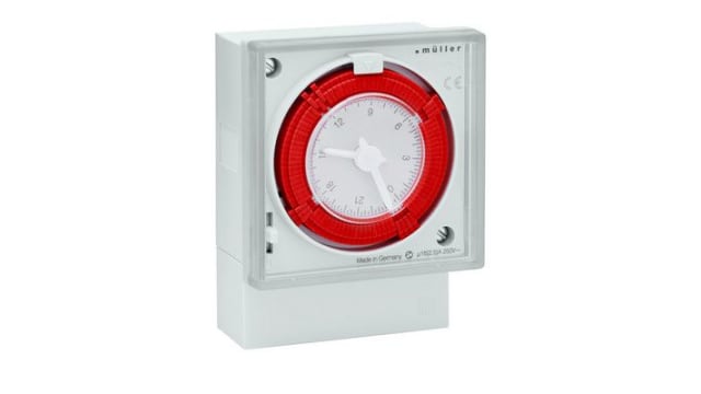 Muller Analogue DIN Rail Time Switch, 1-Channel 230 V | FS6418 230V 50-60Hz