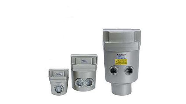 SMC 1000 L/min 1/2 in Mist Separator, 0.01 μm filtration, 0.05 MPa to 1.5 Mpa | AME350C-N04