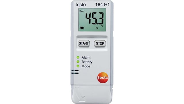Testo 184-H1 Temperature Data Logger, USB, 2 Input Channel(s) | 0572 1845