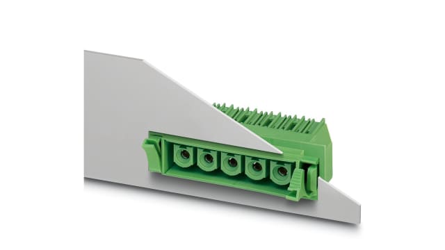 Phoenix Contact, 10.16mm Pitch, COMBICON Power, 4 Way, Right Angle, Pluggable Terminal Block, Feed Through Inverted | 1702439