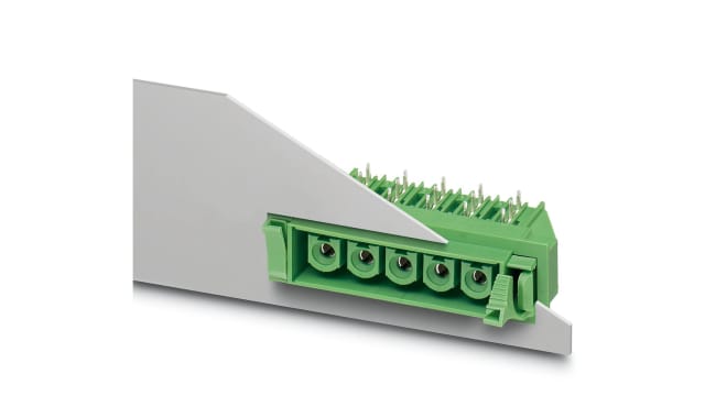 Phoenix Contact, 10.16mm Pitch, COMBICON Power, 4 Way, Right Angle, Pluggable Terminal Block, Feed Through Inverted | 1702510