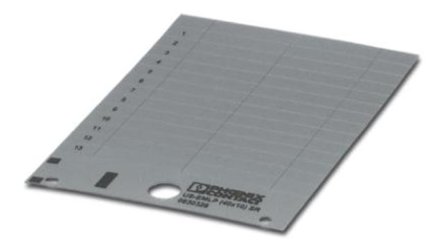 Phoenix Contact Panel Marker, 10 mm Length 0830328 Silver | 0830328