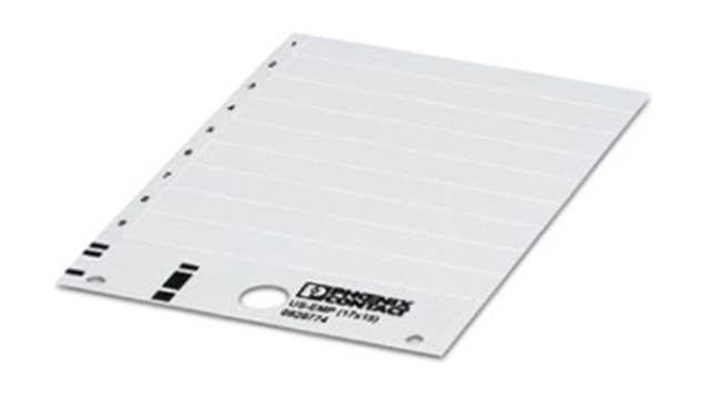 Phoenix Contact Panel Marker, 7 mm Length, 0.5 mm Height 0830341 White | 0830341