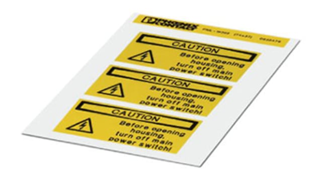 Phoenix Contact Panel Marker, 5 mm Length 0830530 Yellow | 0830530