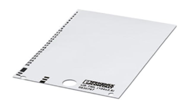 Phoenix Contact Panel Marker, 104 mm Length 0830839 White | 0830839