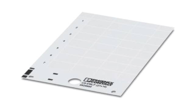 Phoenix Contact Panel Marker, 100 mm Length, 0.5 mm Height 0828909 Yellow | 0828909