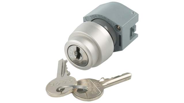EAO IP65 Key Switch 2-Way Straight-Key | 704.121.0