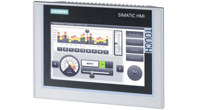 Siemens SIMATIC, TP700 Comfort Series HMI Panel - 7 in, TFT Display, 800 x 480 pixel | 6AV2124-0GC01-0AX0
