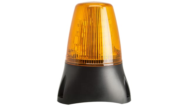 Moflash LEDD100 Series Amber Flashing Beacon, 20 → 30 V ac/dc, Surface Mount, LED Bulb, IP65 | LEDD100-02-01