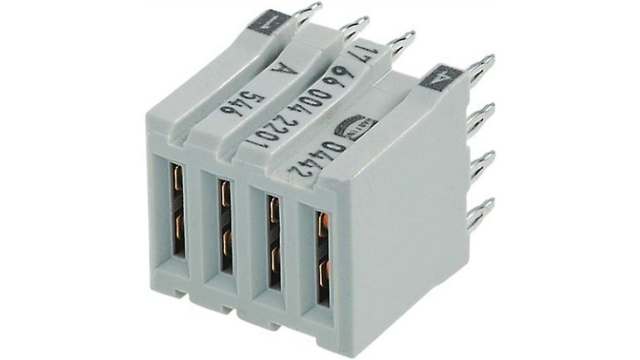 HARTING, 1766 3 mm Pitch Hard Metric Backplane Connector, Straight Female, 4 Column, 4 Row, 4 Way | 17660042201