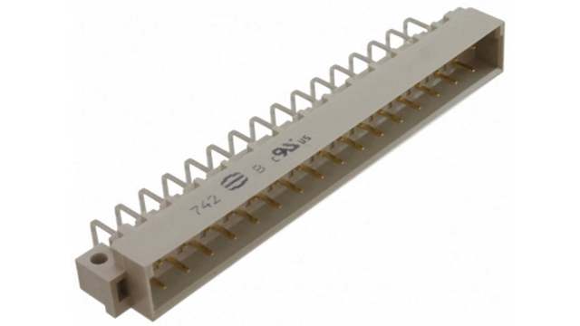 HARTING 09 04 32 Way 5.08 mm Pitch, Type D, Type Solder, 2 Row Male, Right Angle DIN 41612 Connector | 09041327921