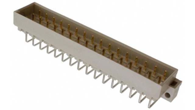 HARTING 09 05 48 Way 2.54 mm Pitch, Type Type E, Type Solder, 2 Row Male, Right Angle DIN 41612 Connector | 09051486931