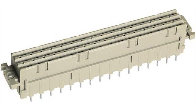 HARTING 09 06 32 Way 5.08 mm Pitch, Type F, Type Solder, 3 Row Female, Straight DIN 41612 Connector | 09062326858