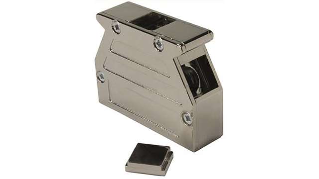 HARTING D-Sub Series Metal Plated Plastic Angled, Straight D-Sub Backshell, 37 Way Strain Relief | 09670370453