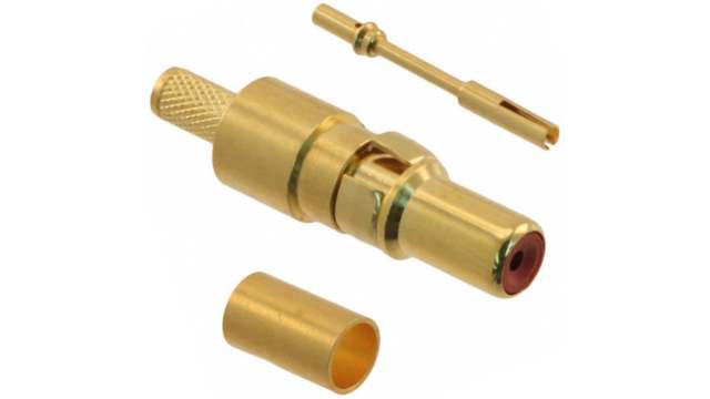 HARTING, 0969 Series, Male Crimp D-Sub Connector Coaxial Contact, Gold 8 AWG | 09692825230