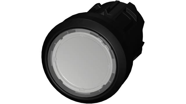 Siemens SIRIUS ACT Series Clear Momentary Push Button Head, 22 mm Cutout, IP66, IP67, IP69K | 3SU1000-0AB70-0AA0