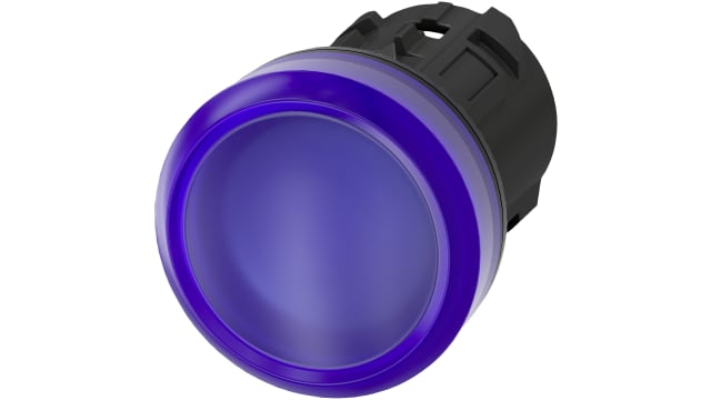 Siemens Blue Pilot Light Head, 22 mm Cutout SIRIUS ACT 3SU10 Series | 3SU1001-6AA50-0AA0