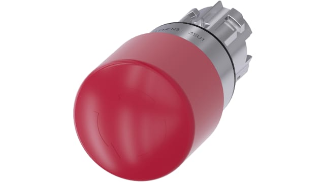 Siemens SIRIUS ACT 3SU10 Series, Twist Release, Emergency Stop Push Button Head | 3SU1050-1GB20-0AA0