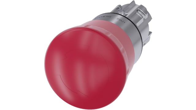 Siemens SIRIUS ACT 3SU10 Series, Twist Release, Emergency Stop Push Button Head | 3SU1050-1HB20-0AA0