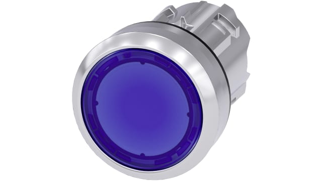 Siemens SIRIUS ACT Series Blue Momentary Push Button Switch, 22 mm Cutout, IP69K, IP67, IP66 | 3SU1051-0AB50-0AA0