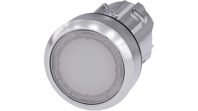Siemens SIRIUS ACT Series White Momentary Push Button Head, 22 mm Cutout, IP69K, IP66, IP67 | 3SU1051-0AB60-0AA0