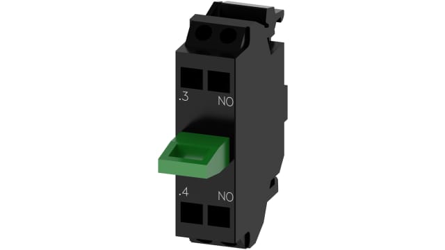 Siemens SIRIUS ACT 3SU14 Series Contact Block, 5 → 500V ac/dc, 1NO | 3SU1400-2AA10-3BA0