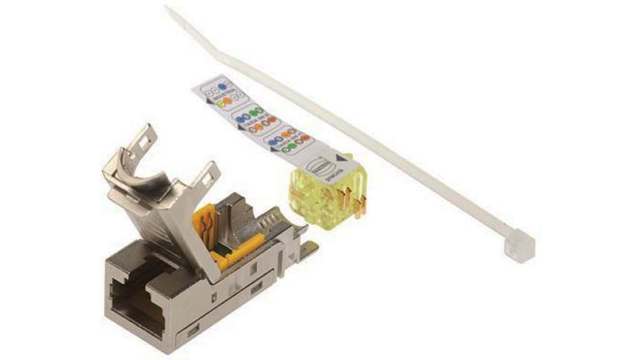 HARTING 2082001 Series 1 Port RJ45 Unshielded HIFF Jack, Cat6 | 20820010001