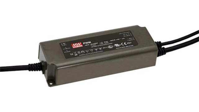 MEAN WELL LED Driver, 12 V Output, 90 W Output, 950 mA (115 V ac) Resistance, PWM | PWM-90-12