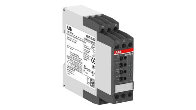 ABB Temperature Monitoring Relay, 3 Phase, SPDT, DIN Rail | 1SVR730740R9100  CM-TCS.21S