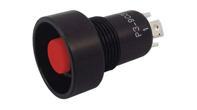 Otto P3 Series Push Button Switch, Momentary, Panel, SPDT, Red LED, IP64, IP68S, 28 V dc 115 V ac | P3-903181