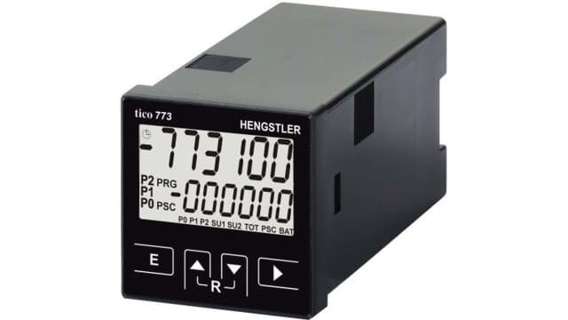 Hengstler TICO 773 Batch Counter, Shift Counter, Tachometer, Timer, 6 Digit LCD, 60kHz, 12 → 30 V dc | RS0773102