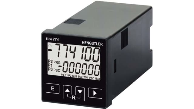 Hengstler TICO 774 Batch Counter, Shift Counter, Tachometer, Timer, 6 Digit LCD, 60kHz, 12 → 30 V dc | RS0774502
