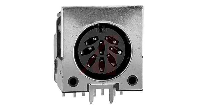 Switchcraft, 62PC 8 Pole Right Angle Standard DIN Connector, 3A, 34 V dc, PCB Female | 62PC8FS